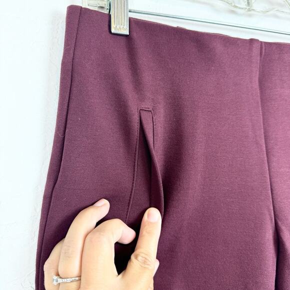 Chico's So Slimming Petite Juliet Straight-Leg Pants Maroon/Wine Size 00P [2P] - Picture 6 of 12